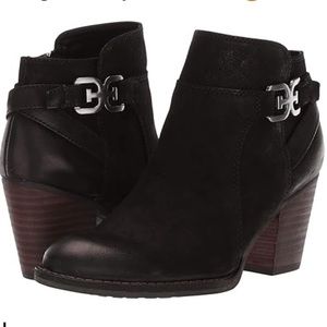 Sam Edelman Black Leather Ankle Bootie Sz 8 W New
